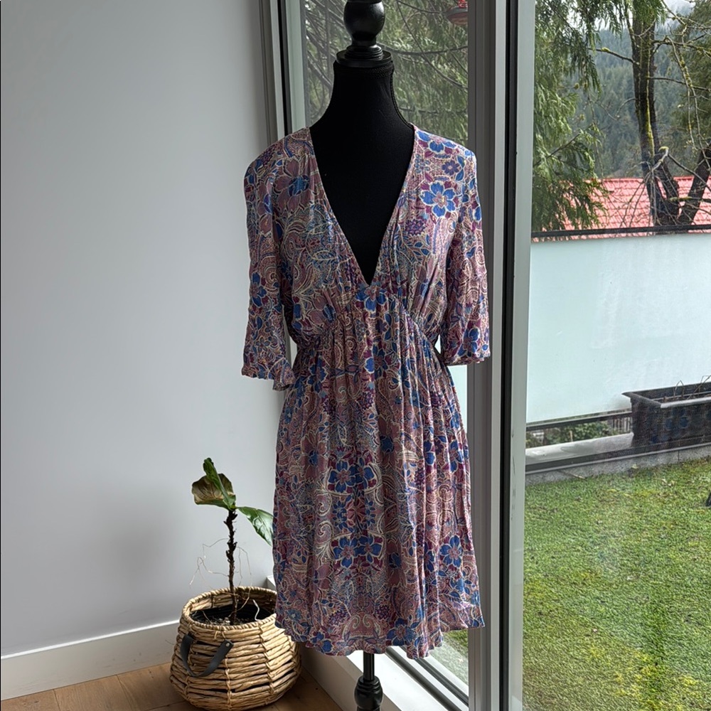 Floral V-Neck Dress